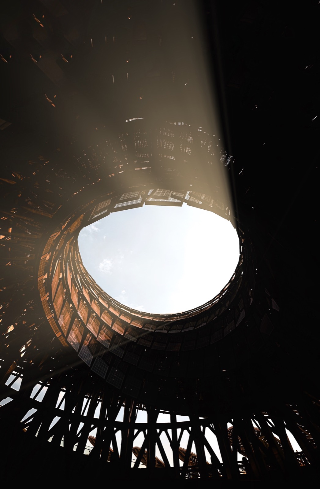 Light entering an architectural structure